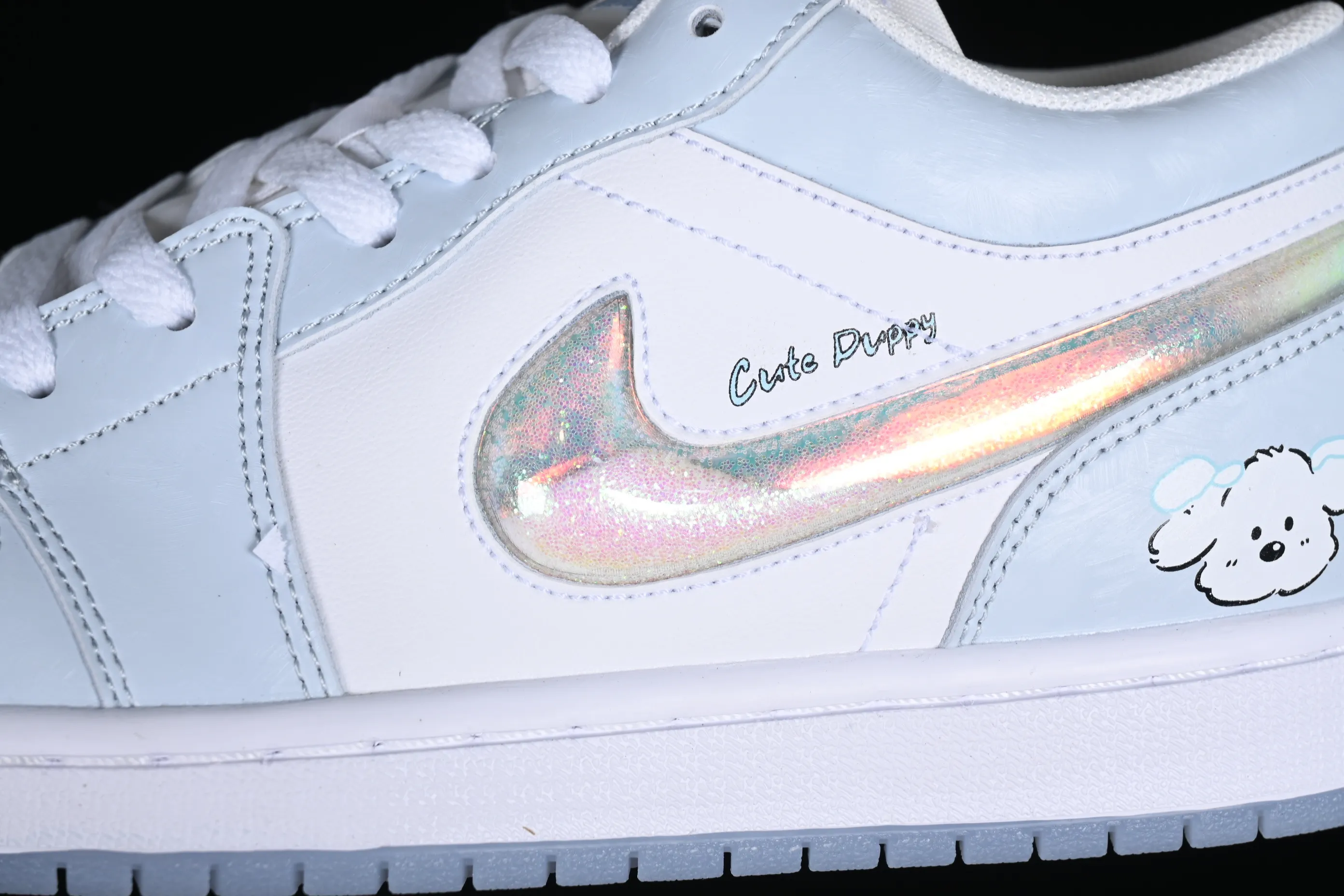 All categories Air Jordan Jordan series basketball shoes Air Jordan 1 Low Air Jordan 1 Low AJ1 Joe 1 Christmas customization Ice and Snow Puppy Low-top cultural and casual sneakers FQ9112-100